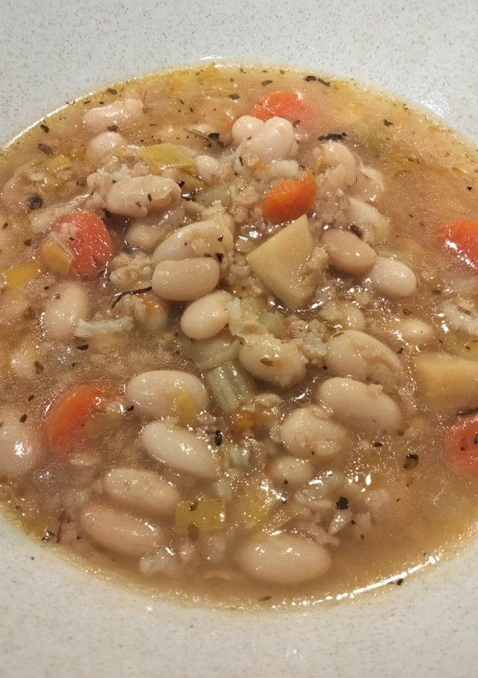 Una foto de Alubias veganas