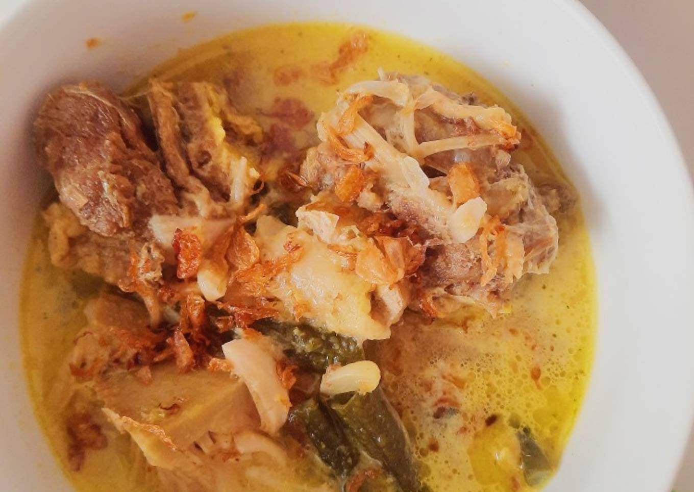 Sayur Lodeh dengan Iga Sapi