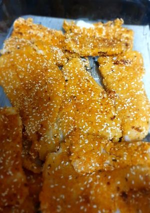 Une photo de Poisson pané maison