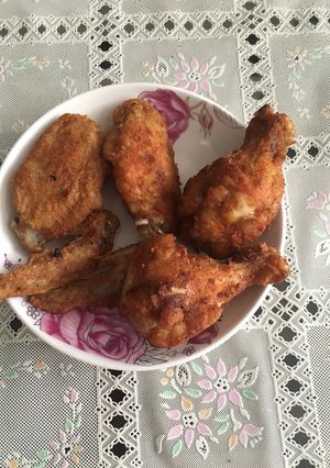 Hình của món Cánh gà chiên bột.