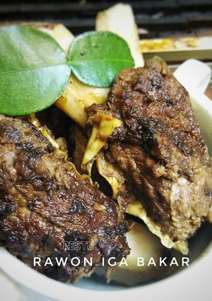 Foto resep Rawon Iga Bakar