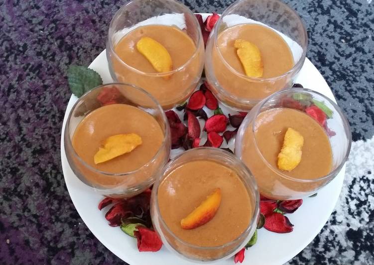 Simple Way to Make Award-winning Peach Panna Cotta