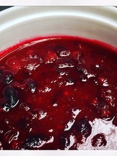 A picture of Cranberry Orange Sauce.
