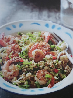 A picture of Cauliflower fried rice.