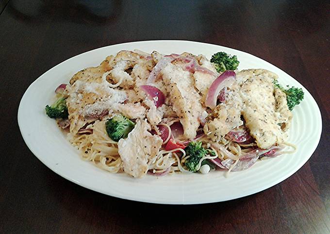 Recipe of Homemade Chicken Scampi with Broccoli