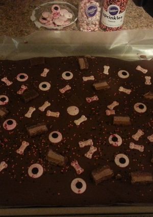 A picture of Halloween Bark.