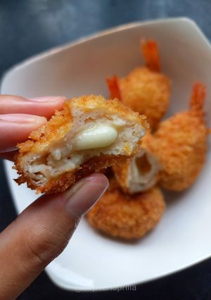 Foto resep Bola Udang Ayam isi Keju Mozarella