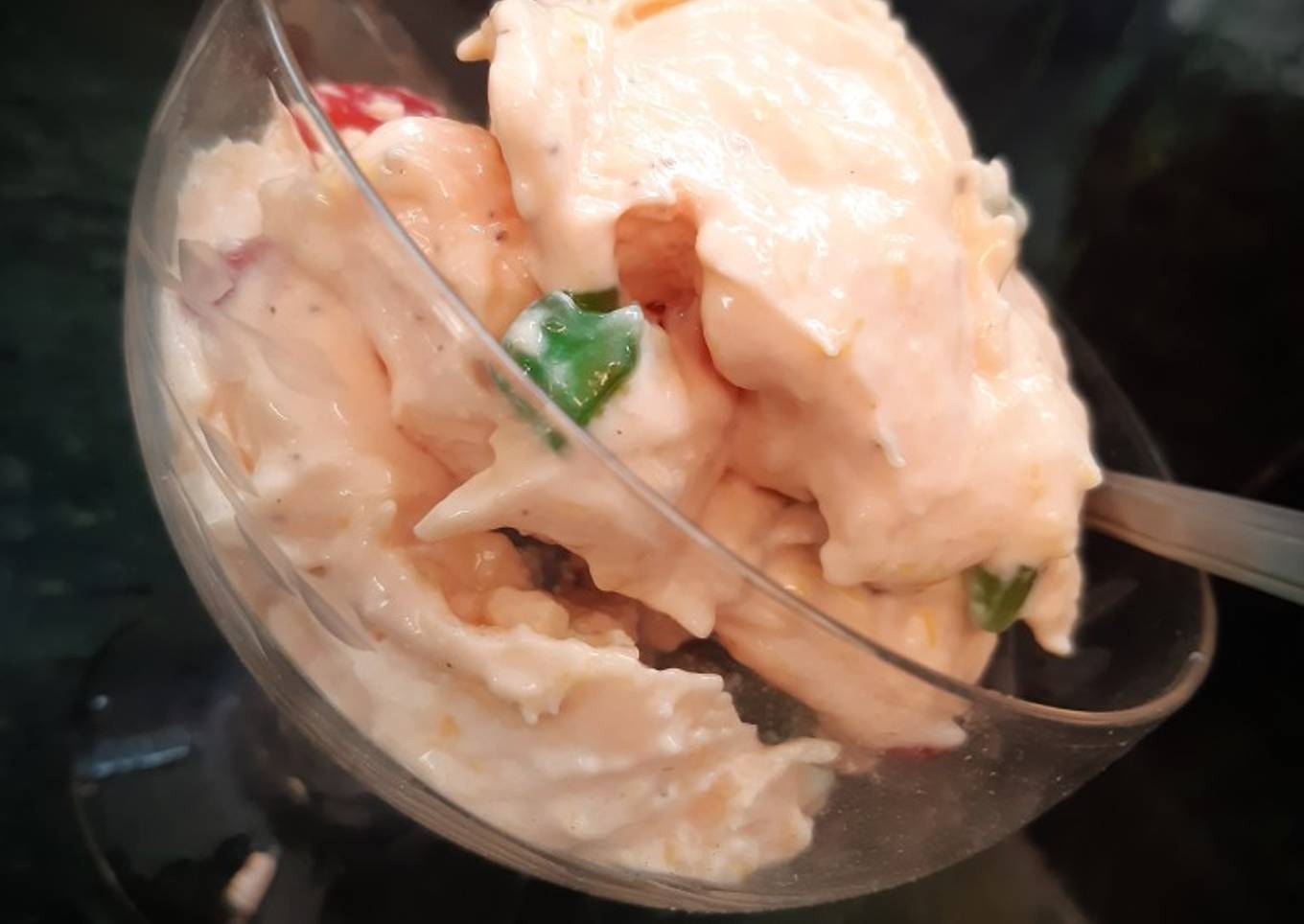 Mango shrikhand ice-cream