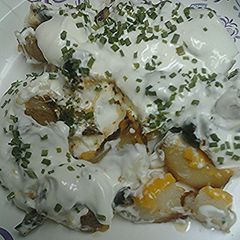 A picture of Loaded baked potato casserole.