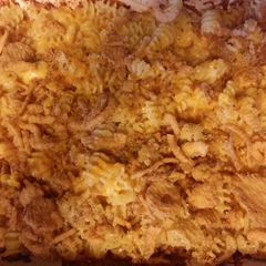A picture of Three Cheese Macaroni and Cheese.