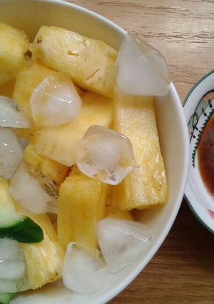 Foto resep Lotek Nanas (rujak nanas)