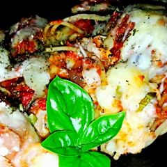 A picture of Mike's Baked Spaghetti & Meatballs.