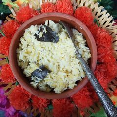 A picture of Ada Hengu Khechudi/ Oriya khichadi.