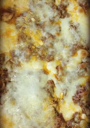A picture of Mom's 70s Lasagna.