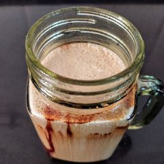 Homemade Chocolate Milkshake In 5 Minutes A picture of Homemade Chocolate Milkshake In 5 Minutes.