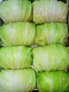 A picture of Healthy Chinese Cabbage Rolls with Tofu.