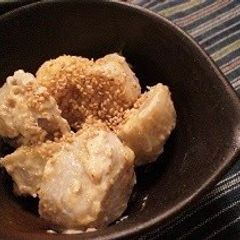A picture of Taro with Miso & Mayonnaise Sauce.