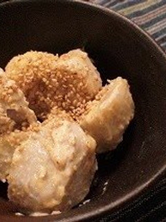 A picture of Taro with Miso & Mayonnaise Sauce.