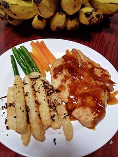 Foto resep Chicken Steak with Brown Sauce