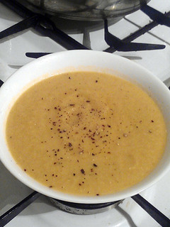 A picture of Vickys Spiced Cauliflower Soup, GF DF EF SF.