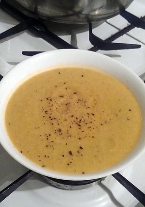 A picture of Vickys Spiced Cauliflower Soup, GF DF EF SF.