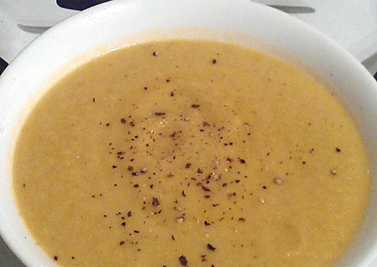 Steps to Make Quick Vickys Spiced Cauliflower Soup, GF DF EF SF