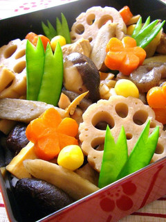 A picture of Truly Delicious! New Year's Osechi - Chicken with Vegetables.