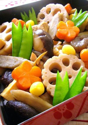 A picture of Truly Delicious! New Year's Osechi - Chicken with Vegetables.