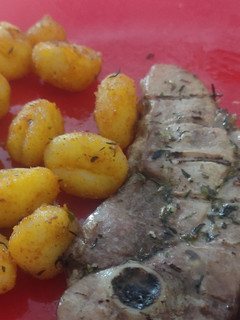 Una foto de Chuletas de pavo a las finas hierbas