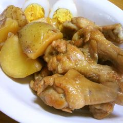 A picture of Simmered Chicken Drumettes and Potatoes.