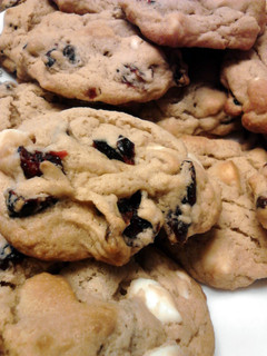 A picture of White Chocolate Cranberry Cookies.