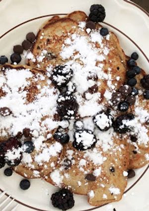 Una foto de Hot cakes sin harina de trigo