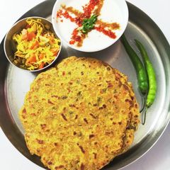 A picture of Jowar Millet Vegetable Paratha.