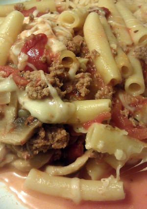 A picture of Baked ziti.