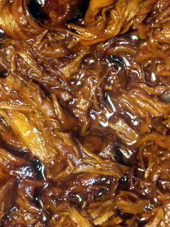 A picture of crockpot BBQ chicken.