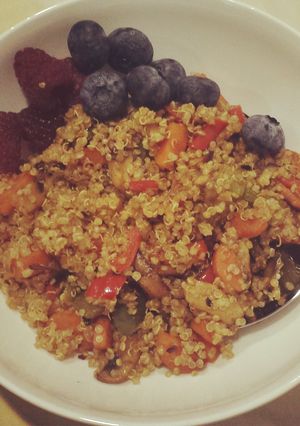 A picture of Warm Quinoa Salad.