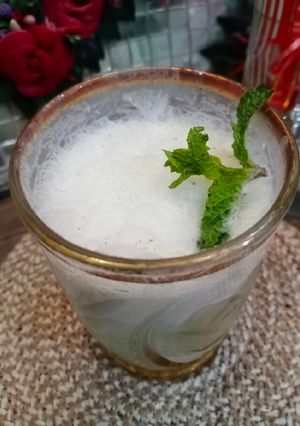 A picture of Mint lassi 🌿🌿.