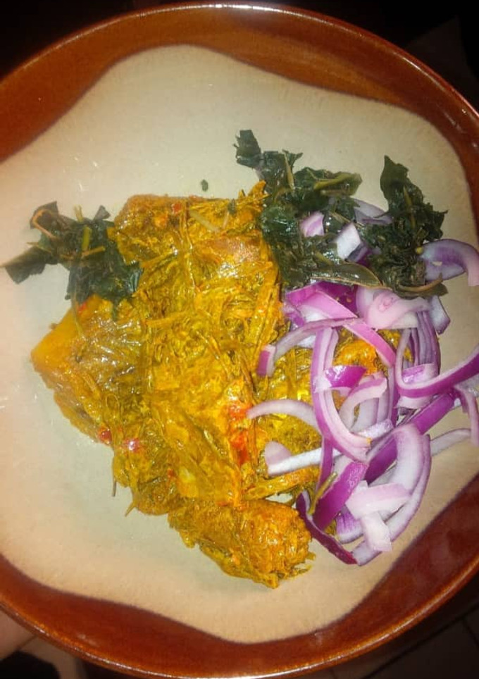 A picture of Ugba and pomo.