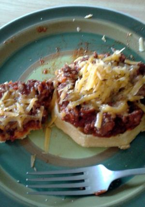 A picture of Sloppy Waffles.