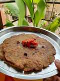 Fenugreek and Coriander Leaves Flat Bread (Thalipeeth)