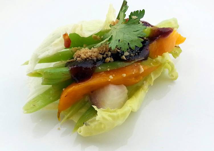Recipe of Favorite Lettuce Wrap Vegan Salad Diet Lunch