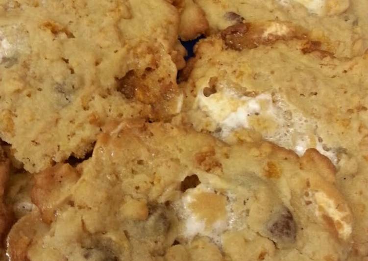 Steps to Make Quick Marshmallow Frosted Flakes Cookies