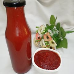 A picture of Pumpkin beet sauce.