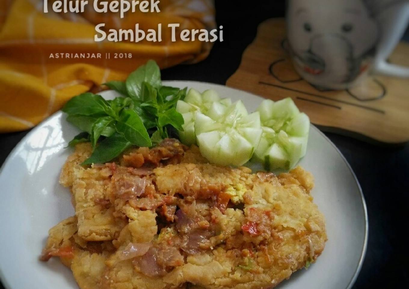 Telur Geprek Sambal Terasi