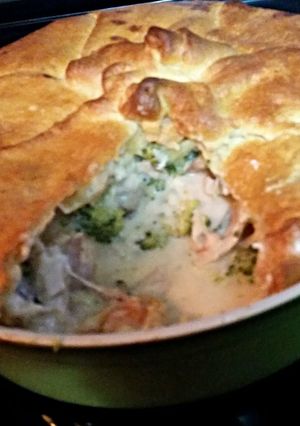 A picture of Chicken pot pie Mornay.