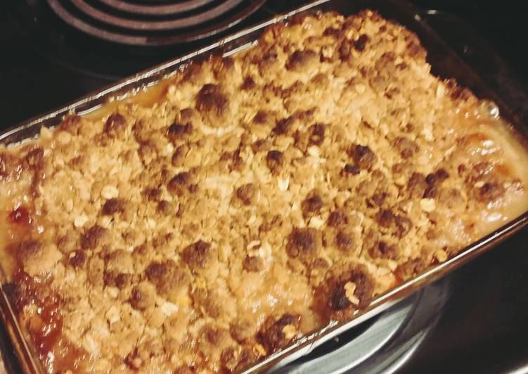 Peach crumble🍑