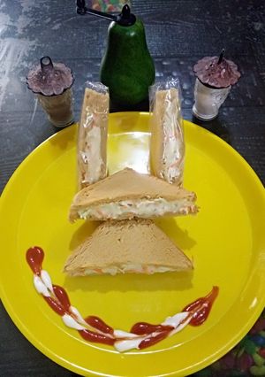 A picture of Cold veg sandwich.