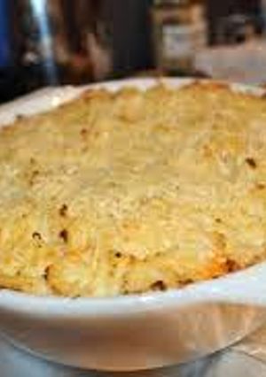 A picture of Lamb Shepherds Pie.