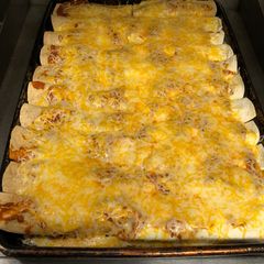 A picture of Chicken Enchiladas.