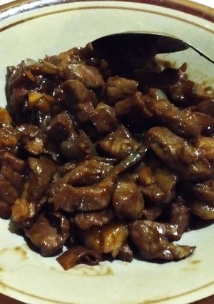 Foto resep Beef teriyaki saori
